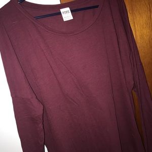 Purple longsleeve cozy PINK brand T-shirt
